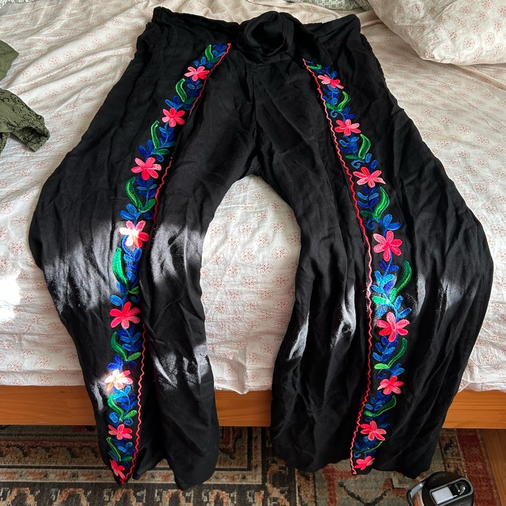 Indian style Harem Embroidered Pants